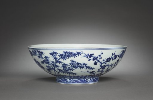 Bowl with Decoration of the "Three Friends"
