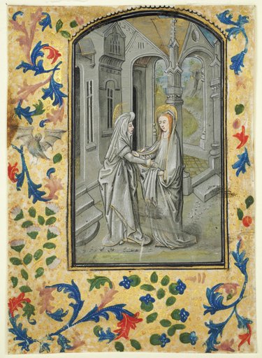 Leaf from a Book of Hours: The Visitation