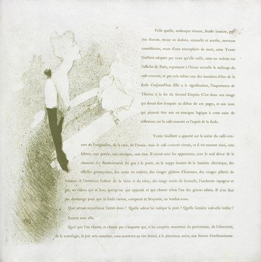 Yvette Guilbert-French Series: No. 2
