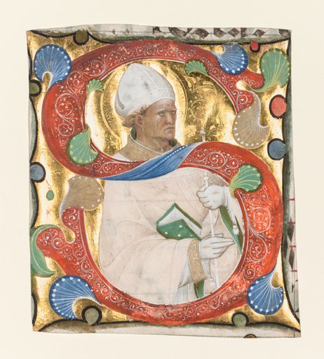Initial S from a Gradual: Saint Augustine