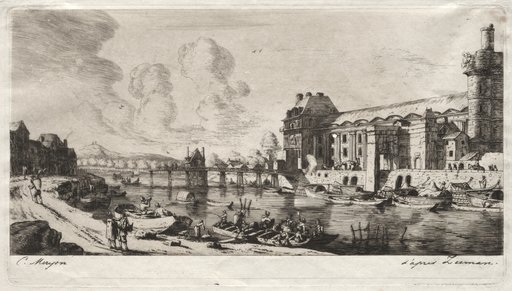 The Pavillon de Mademoiselle and part of the Louvre