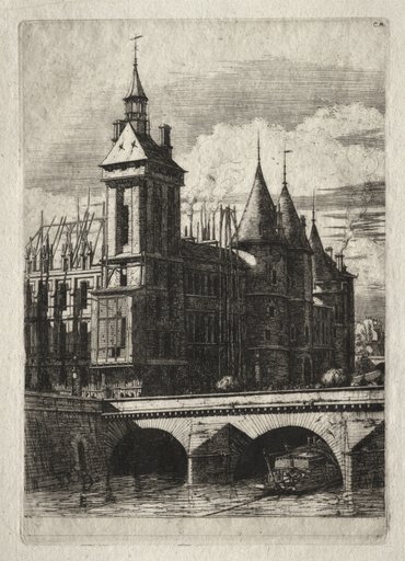 Etchings of Paris: The Clock Tower