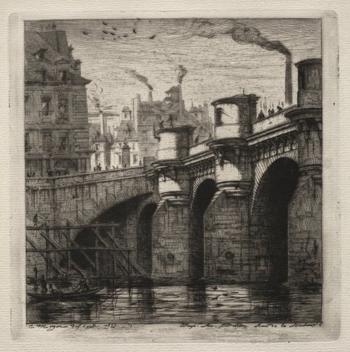 Etchings of Paris: The New Bridge