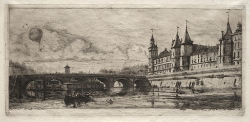 Etchings of Paris: The Exchange Bridge