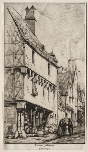 An Old House at Bourges, sometimes called the Musician's House