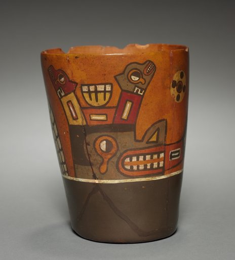 Kero-shaped Vessel (modern version of a Wari-style vessel)