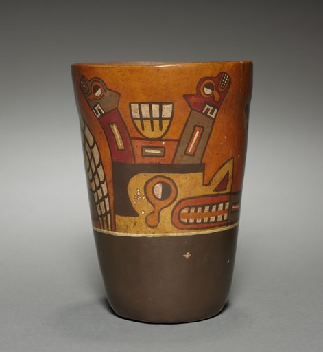 Kero-shaped Vessel (modern version of a Wari-style vessel)