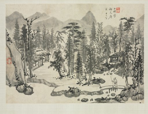 Landscape Album in Various Styles: Landscape after Wu Zhen
