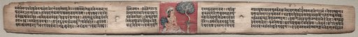 Sudhana and a parrot, folio 20 (recto) from a Gandavyuha-sutra (Scripture of the Supreme Array)
