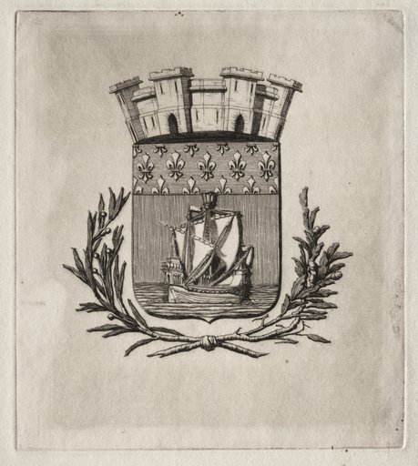 Etchings of Paris: The Symbolical Arms of the City of Paris