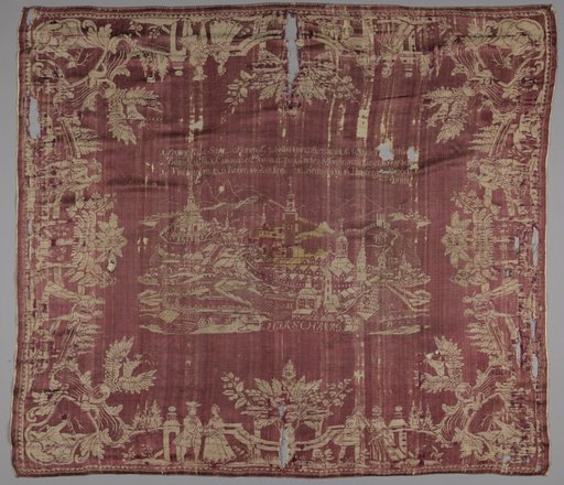 Square of Silk Damask