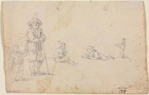 Five Figure Studies (verso)