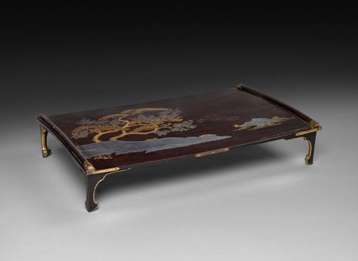 Writing Table with Pine, Bamboo, and Plum
