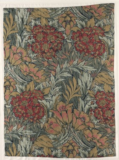 Fragment with Tulip and Flower Design