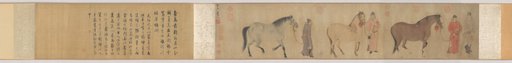 Three Horses and Four Grooms