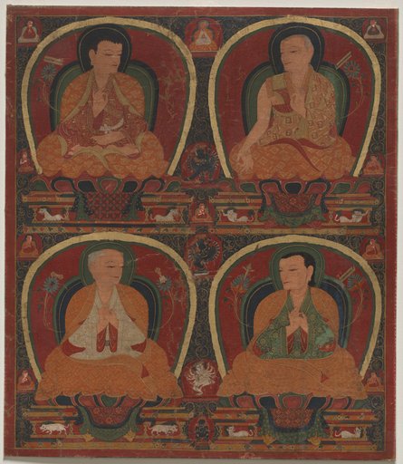 Four seated Masters