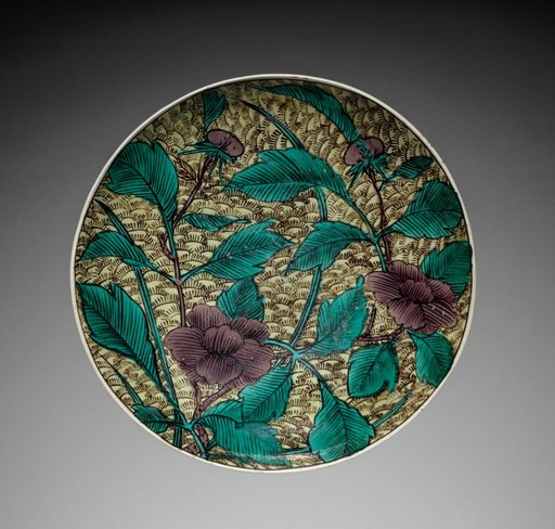 Plate with Peonies