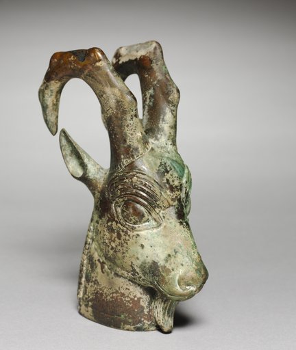 Ibex-Head Ornament