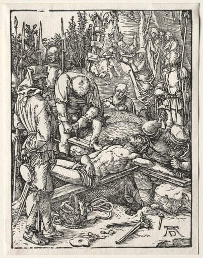 The Small Passion: Christ Being Nailed to the Cross