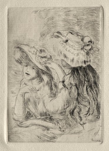 The Hatpin (Berthe Morisot's Daughter and Her Cousin), 1st plate