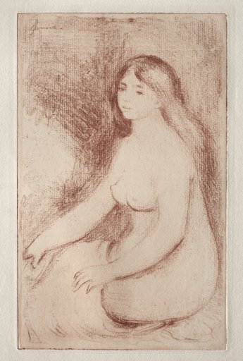 Baigneuse assise