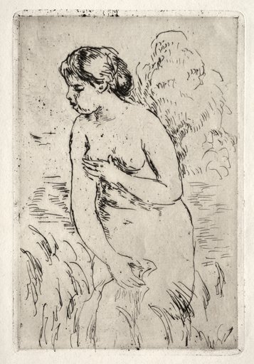 Bather Standing Up to Her Knees