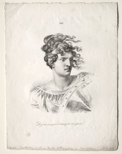 L'art de la lithographie: Head of an Amazon