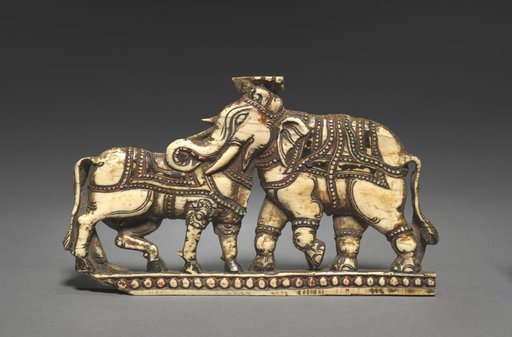 Bull and Elephant in Combat