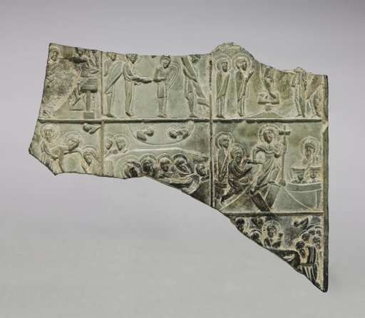 Fragment of an Icon with Scenes from Christ's Passion