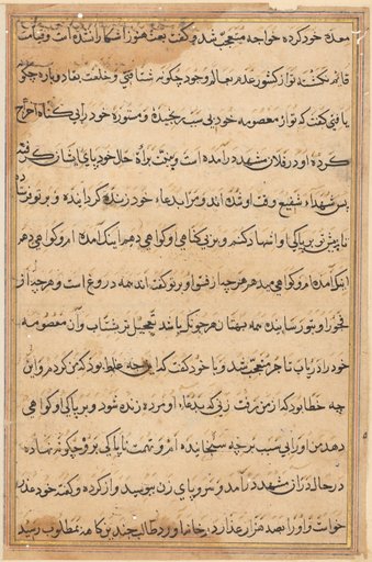 Page from Tales of a Parrot (Tuti-nama): text page