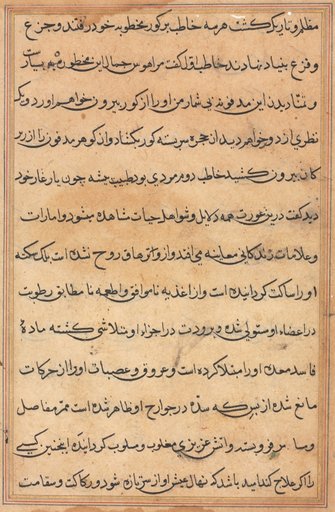 Page from Tales of a Parrot (Tuti-nama): text page