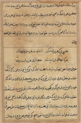 Page from Tales of a Parrot (Tuti-nama): text page