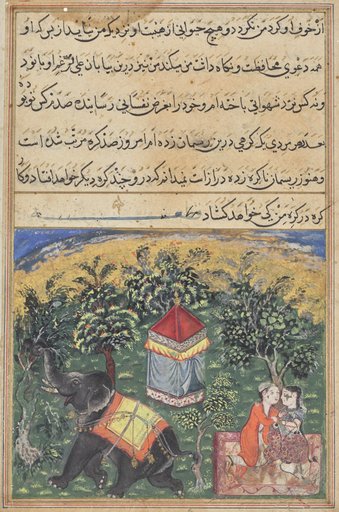 Page from Tales of a Parrot (Tuti-nama): text page