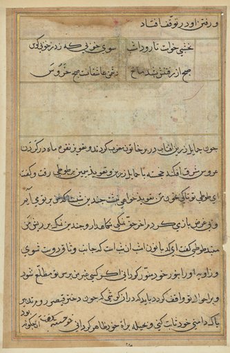 Page from Tales of a Parrot (Tuti-nama): text page