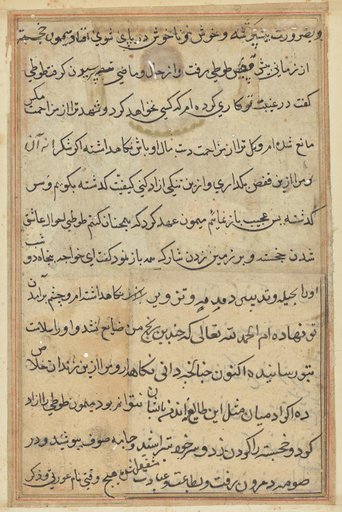 Page from Tales of a Parrot (Tuti-nama): text page