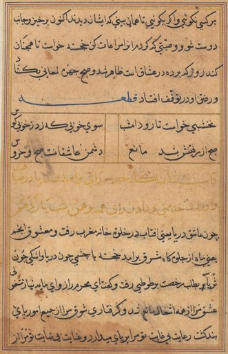 Page from Tales of a Parrot (Tuti-nama): text page