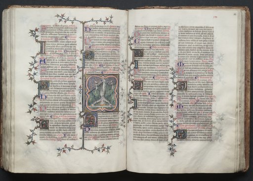The Gotha Missal: Fol. 117v, St. Peter Tied Upside Down to Cross