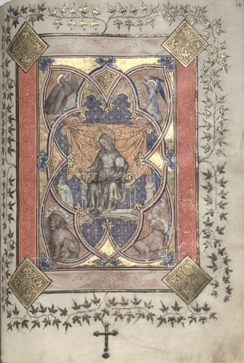 The Gotha Missal: Fol. 64r, Christ in Majesty