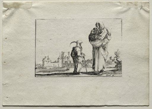 Caprices: Beggar Woman with a Baby and a Little Girl