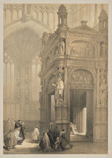 Sketches in Belgium and Germany, Second Series: No. 20 - Portail, Church of St. Peter, Louvain