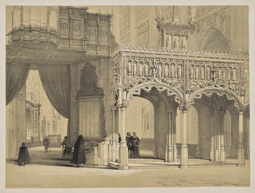 Sketches in Belgium and Germany, First Series, Screen in the Cathedral of St. Peter, Louvain