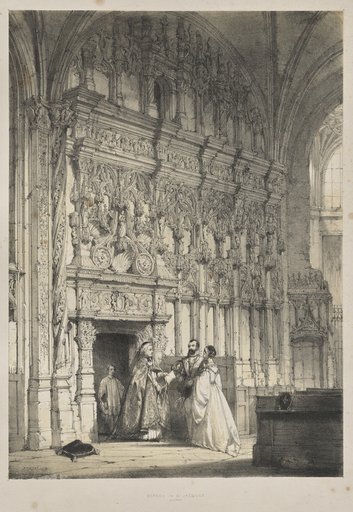 Architecture of the Middle Ages: Screen in St. Jacques, Dieppe