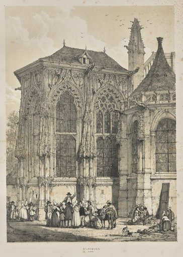 Architecture of the Middle Ages: St. Jacques, Dieppe, East End, Exterior