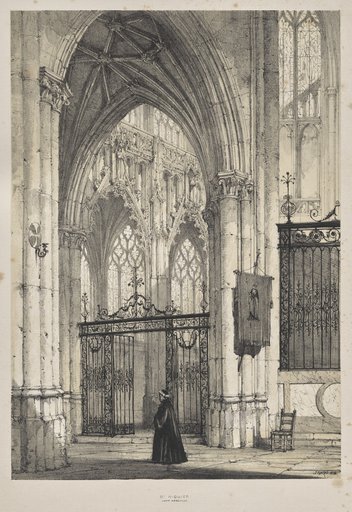 Architecture of the Middle Ages: Church of St. Riquier, near Abbeville