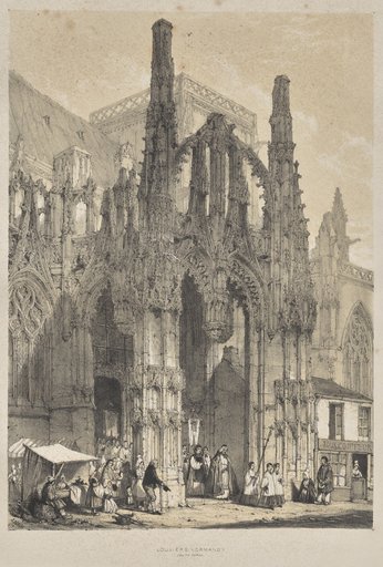 Architecture of the Middle Ages: Louviers, Normandy, South Porch