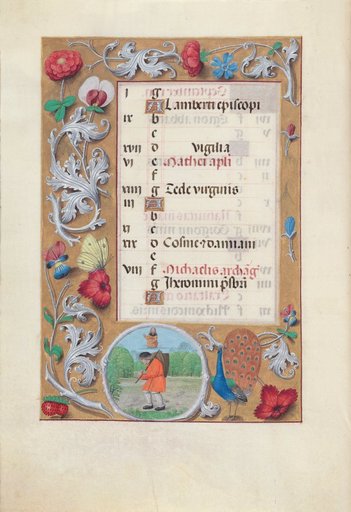 Hours of Queen Isabella the Catholic, Queen of Spain: Fol. 10v, September