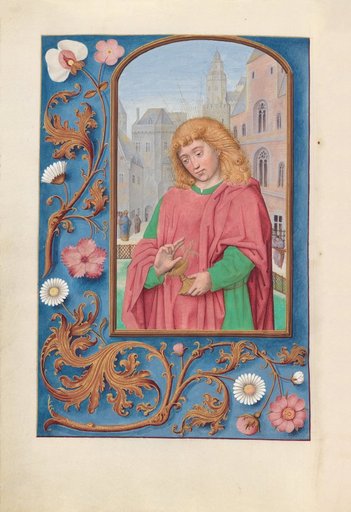 Hours of Queen Isabella the Catholic, Queen of Spain: Fol. 171, St. John the Evangelist