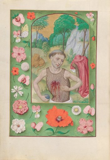 Hours of Queen Isabella the Catholic, Queen of Spain: Fol. 185v, St. Jerome