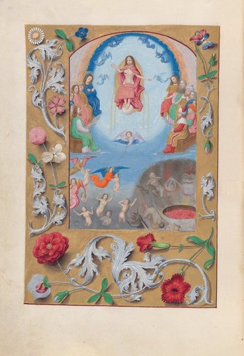 Hours of Queen Isabella the Catholic, Queen of Spain: Fol. 199v, Last Judgment