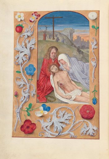 Hours of Queen Isabella the Catholic, Queen of Spain: Fol. 260v, Lamentation